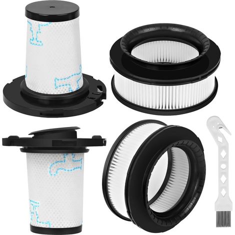 4 Filter für Rowenta X-Force Flex Staubsauger 11,60, 12,60, 14,60, 15,60 – Waschbar und wiederverwendbar – Allergenfilter – Schwarz – Standardgröße (1/5)