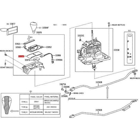 3597550040 is suitable for Toyota Lexus LS460L 600hL gear lever dustproof rubber strip cover (1/4)
