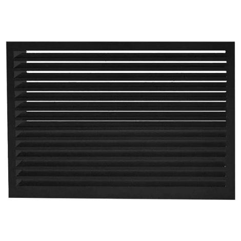 DECOCLIM - Face dos pour cache en aluminium noir foncé taille L - 23AL9005-DOS