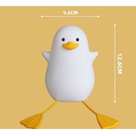 Veilleuse mouette mignonne, cadeau pour bébés, décor de chambre, veilleuse en silicone pour enfants et tout-petits. (1/4)