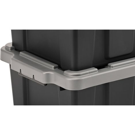 Caja de herramientas reciclada IRIS OHYAMA negra, 21 L, 25 x 29 x 44,5 cm (alto x ancho x profundidad). IRIS (1/3)