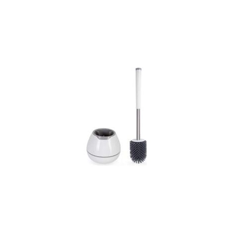 Set spazzola e supporto, setole in silicone per la pulizia del bagno - Crezuo