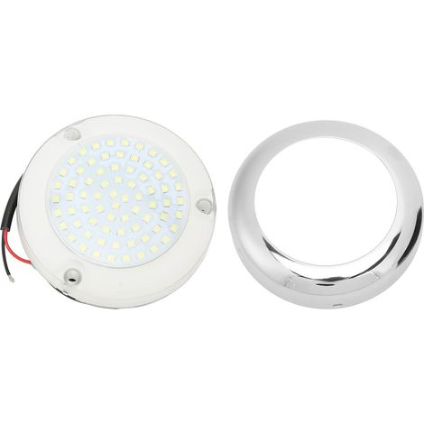 Lumière sous-Marine DC 12V, Angle de 135 °, étanche IP68, queue intérieure d'eau de mer, lampe dôme de piscine blanche.