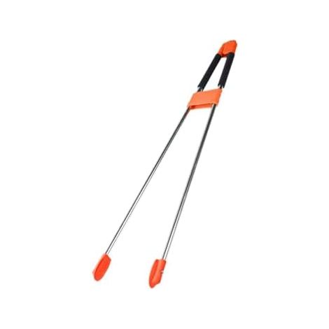 Pince à déchets, outil d'aide la préhension, pince de ramassage des détritus pour personnes âgées, Orange - (1/5)