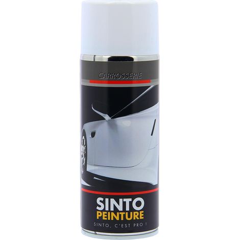 Aérosol peinture carrosserie brillant blanc 400 ml – Adhérence renforcée pour plastique et métal – Finition professionnelle – Sinto - Ideespray (1/2)