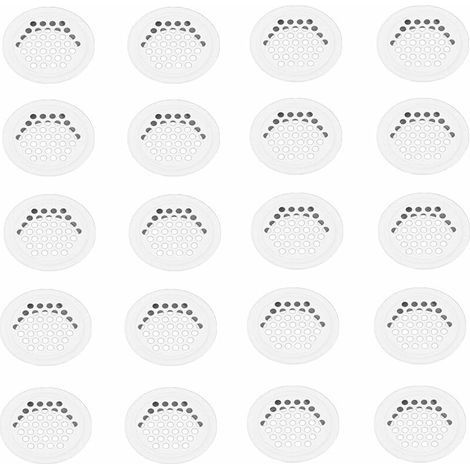 Grille Aerartion 20 Pièces Grille Ventilation 35mm Grille Aeration Grille de Ventilation Grille D'aération Trou Inox Blanc Ronde Grille Ventilation pour Cuisine Armoire Meubles (1/5)