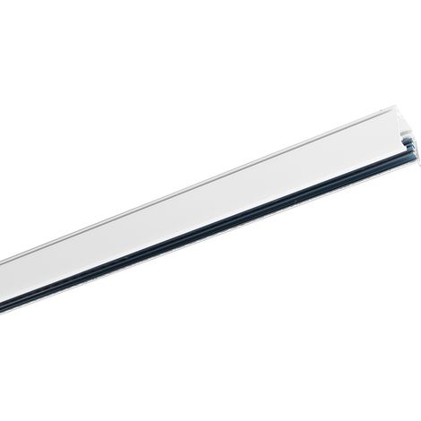 QAZQA Moderno Riel blanco de 150 cm para riel trifásico Aluminio Alargada Adecuado para LED Max. x Watt (1/5)