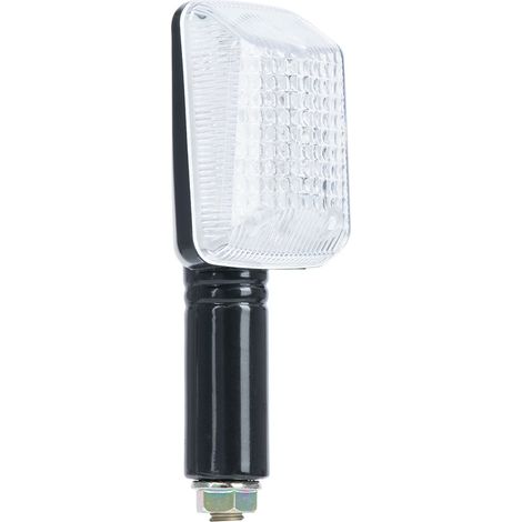 Intermitentes LED Oxford rectangulares de 9 diodos, negros y blancos, M8, cortos.