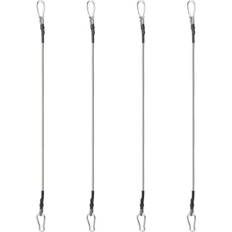 Maison Exclusive - Seile mit Karabiner 4 Stk. Gummi (1/5)