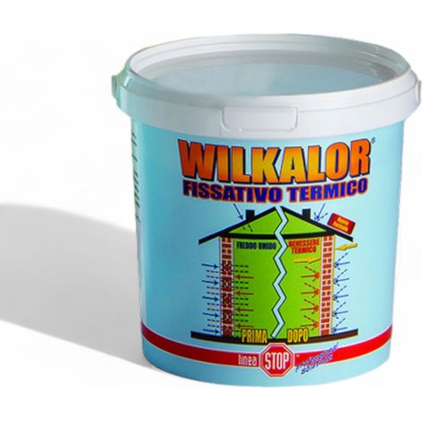 Fissativo termico con microsfere di vetro per isolamento termico e acustico antimuffa e anticondensa per muri freddi e umidi 5 lt. (1/2)