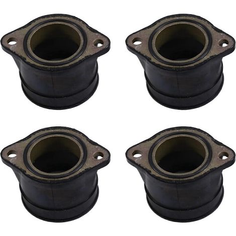 Lot de 4 manchons d'admission de carburateur pour Kawasaki ZR1100 Zephyr ZR1100 ZR1100A 92-06 16065-1253, 92055-1295 Noir (1/5)