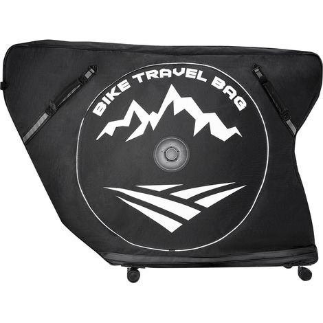 VEVOR Fahrrad Transporttasche, Triathlon-Fahrradtasche mit TSA-Schloss & Doppelreißverschluss, bis max. 106 cm Radstand, für Reisen, Outdoor-Aktivitäten, Zug-, Flugzeug- & U-Bahn-Transport (1/5)