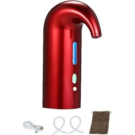 Aérateur de vin électrique, verser portable Distributeur de décanteur de vin instantané Distributeur de bec rechargeable pour vin (r (1/4)