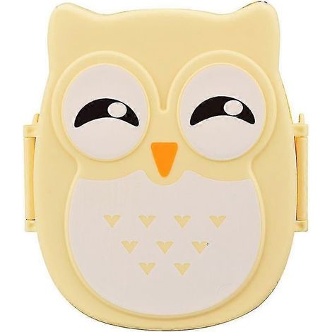 Boîte à lunch hibou, boîte de rangement alimentaire, boîte bento portable violette, contenants de préparation de repas réutilisables en plastique, contenants de rangement alimentaires compartimentés (1/4)
