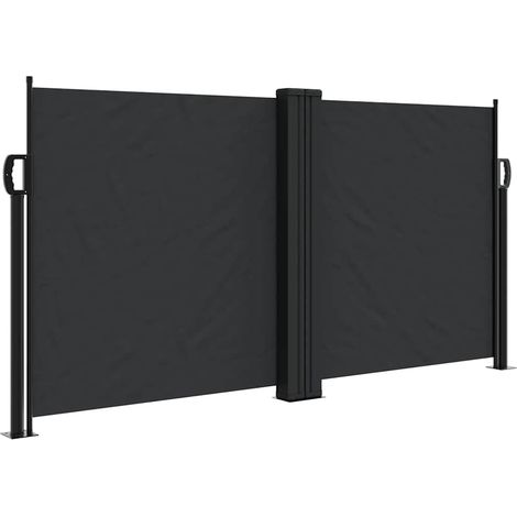 Maison Exclusive - Tenda da Sole Laterale Retrattile Nera 120x600 cm