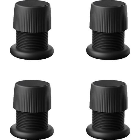 Lot von 4 Rehausseurs Réglables Antidérapants for Meubles, 4,1 bis 6,3 cm für Canapé, Lit, Table, Chaise, Noir (1/5)