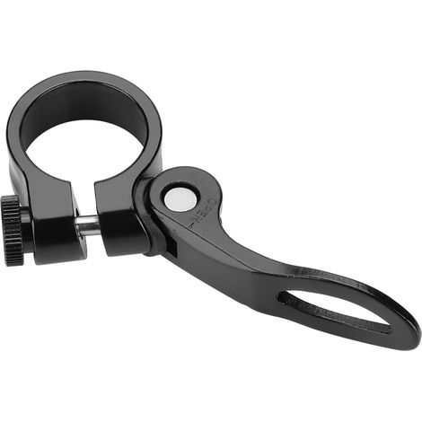 Selle de Vélo de Route et Montagne en Alliage d'Aluminium avec Serrage Rapide Noir (1/5)