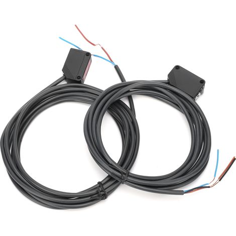 Détecteur de Présence Infrarouge BERM E3ZT81, Capteur Photoelectrique 12-24V DC Barrage