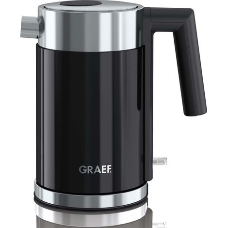 Graef WK 402 Elektrischer Wasserkocher schwarz 1 Liter (1/5)