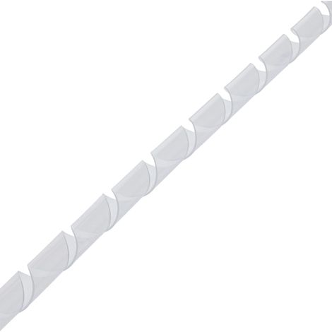InLine 59947P - Manguera de Cable en Espiral (10 m, 18 mm), Color Blanco (1/2)