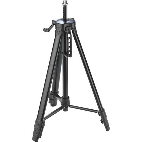 trépied de construction kwb de 155 cm de haut avec adaptateur pour caméra ou comme accessoire pour souris laser ou plomb laser