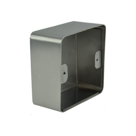 BOÎTIER INOX 82,5 X 82,5 + VISIERE POUR PLAQUE 80 X 80 MM (1/3)