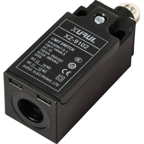 Interruttore di fine corsa 250 V/AC, 10 A, punteria a rullo non agganciante XZ-9/102 IP65, 1 pz. (1/4)