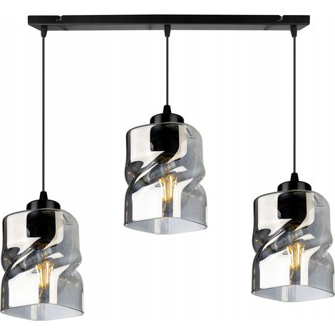 Lustre moderne en verre, suspension de plafond (1/5)