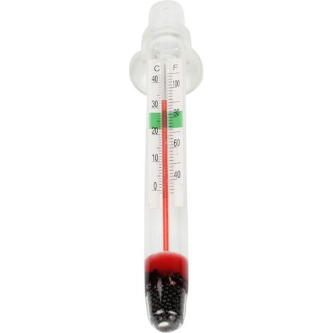 Thermomètre pour Aquarium Flottant Thermomètre pour Eau Mini thermomètre Thermomètre pour Eau Flottant Vertical Plage de Mesure de température Anti-Chute Flottante: 0-40 degrés
