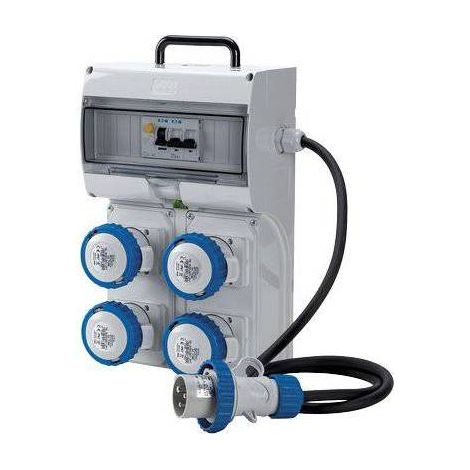 QUADRO KEY BOX ASC PORTATILE CON MANIGLIA 4 PRESE INDUSTRIALI IP67 FANTON