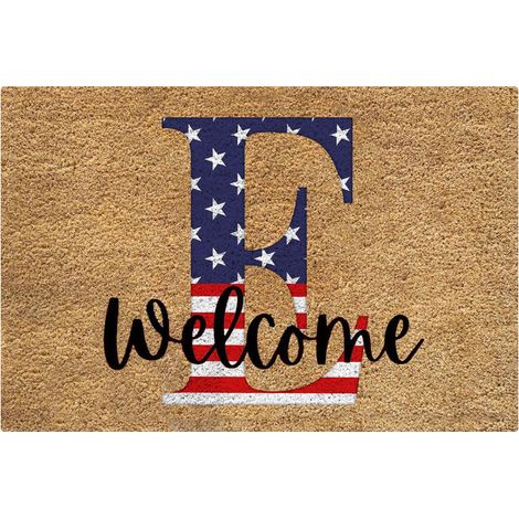 Doormat Tapis D'Entrée - Motif Tricolore Rouge Blanc Bleu - Antidérapant Intérieur Et Extérieur - Polyester Et Caoutchouc Recyclé - 45 X 75 Cm (1/3)