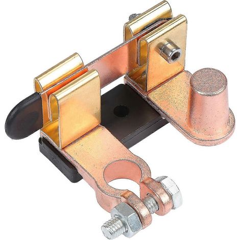 Interrupteur de déconnexion de batterie automobile en laiton, interrupteur de déconnexion principal de batterie négative 12 V/24 V (1/5)