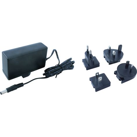 Alimentation enfichable 24V c.c., 750mA, 18W, Fiche mâle universelle ( Prix pour 1 )