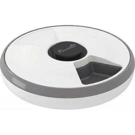 Distributeur automatique de nourriture sans fil pour chats et petits chiens avec timer 6 repas, écran LED, refroidisseur gris (1/5)