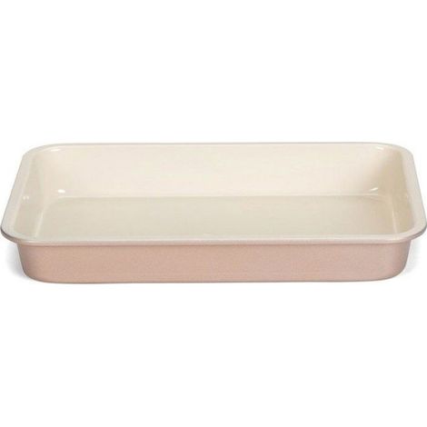 Moule À Brownie - 28 cm - Céramique Anti-adhésif - Rose - 1 Pièce