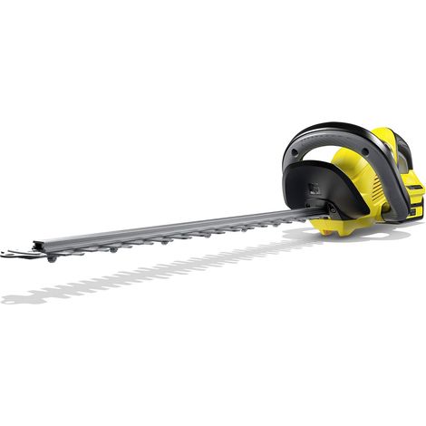 Taille-haie sans Fil 18V HGE 18-50 Batterie 18V/2.5Ah et Chargeur Rapide Longueur de Coupe 50cm Lame diamantée Poignée rotative Balayeuse à Coupe coupante Puissance 325m (1/5)