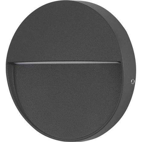 Forlight Encastrés De Mur Ip65 Nod Round Led 2.6W 3000K Noir 128Lm (1/3)