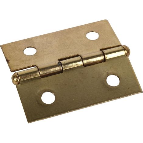 COFAN 2 uds bisagra hierro laton 60 x 40   caja 12 unid. , Bisagras fin plano en hierro latonado.