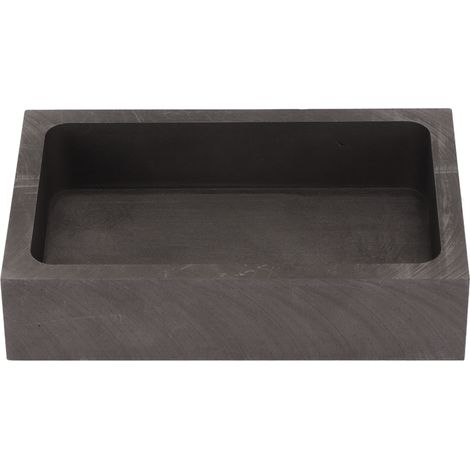 Moule de coulée en graphite, creuset stable à chaleur pour fusion de métaux et bijoux, dimensions 3,54 x 2,36 x 0,79 pouces, moule de moulage résistant aux hautes températures. (1/5)