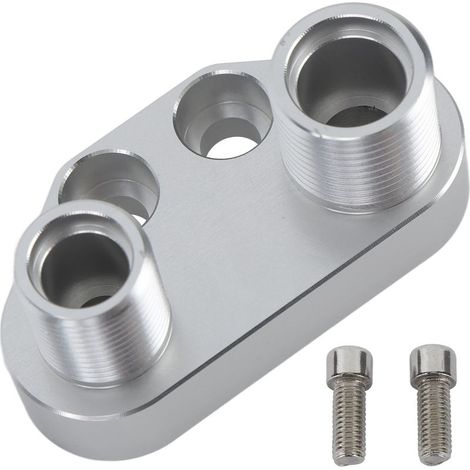 Adaptateur de compresseur AC, billette d'échange en aluminium droit pour Sanden SD7B10 7176 (1/5)