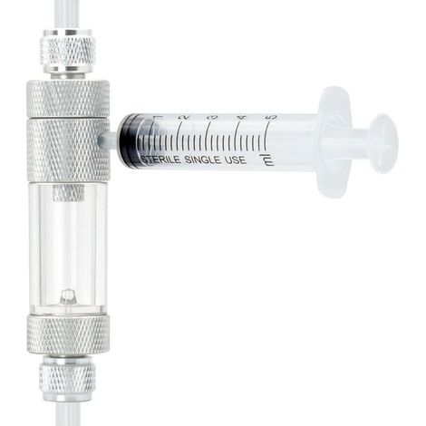 Compteur de bulles CO2 pour aquarium en alliage d'aluminium avec clapet anti-retour intégré pour système de diffusion de gaz