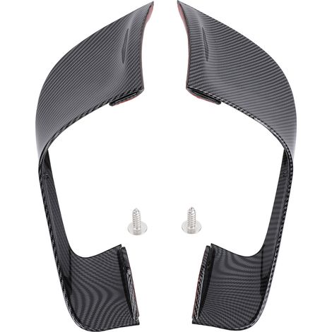 1 paire de déflecteurs d'air de carénage de moto ailes latérales sportives déflecteurs de vent aérodynamiques pour YZF-R7 2020 à 2024 style fibre de carbone. (1/4)
