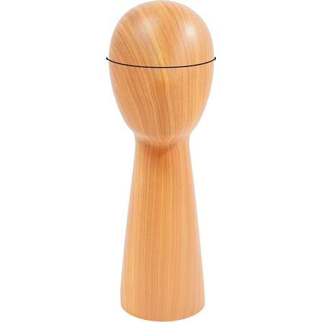 Soporte de exhibición, diseño elegante, material duradero, color madera oscura de alta calidad. (1/2)