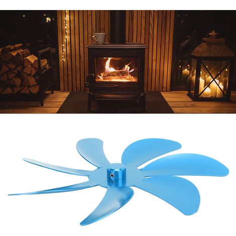 Kaminventilator-Zubehör, Ventilatorflügel aus Aluminiumlegierung, blau (1/5)