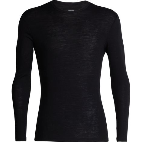 Camiseta térmica de manga larga para hombre Icebreaker 175, color negro, IB104483001 r L (1/5)