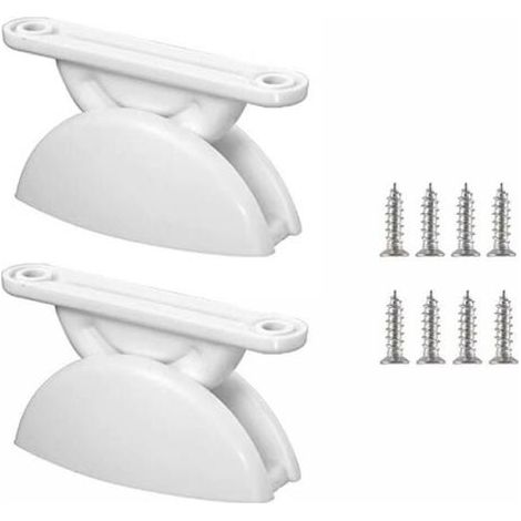 Set di 2 paia di fermaporta in plastica per roulotte, camper, tipo T, per rimorchio, barca (1/5)