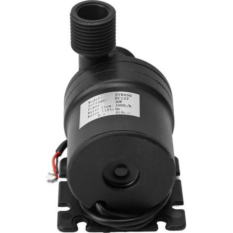 Leise 12V DC bürstenlose Wasserpumpe 30W 8m Förderhöhe für Hausbrunnen, Wasserzirkulation, Wassergartensysteme.