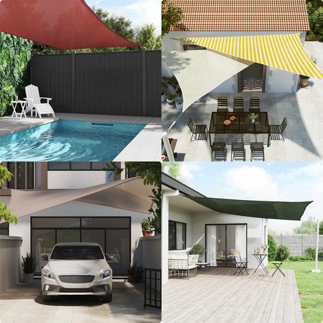 Toldo Vela Amarillo y  2 x 3 m HDPE