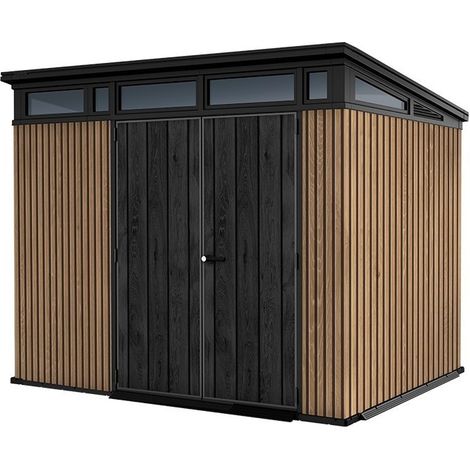 Keter SIGNATURE PENT 9X7 VENETIAN Gartenschuppen aus Kunstharz