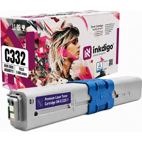Inkdigo Toner 46508711 kompatibel mit OKI C332DN MC363DNW C332DNw MC363N TÜV-zertifiziert (1/5)